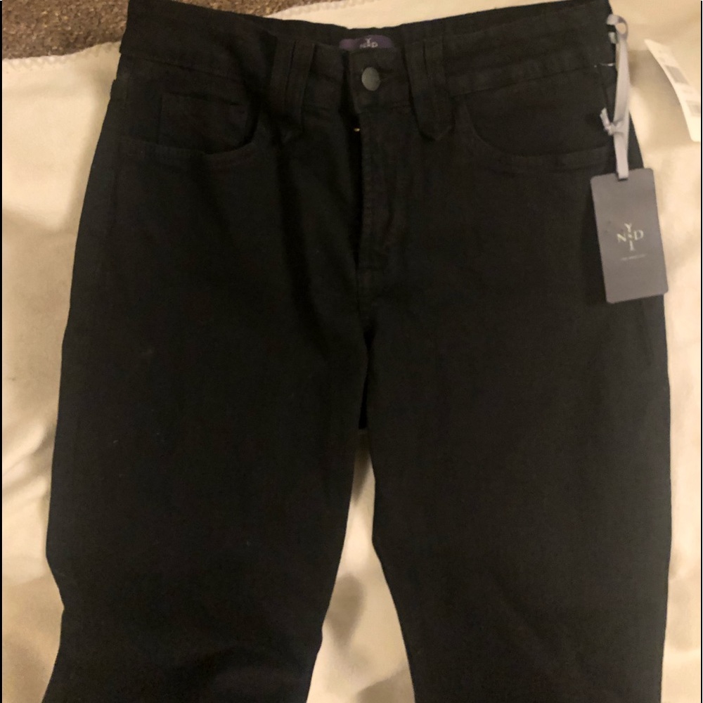 NWT NYDJ black slim fit black jeans